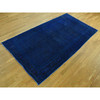 Overdyed & Vintage Worn Wool Hand Knotted Rug Blue Blue 5.1X10.0 -O080860