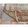 Overdyed & Vintage Worn Wool Hand Knotted Rug Brown Ivory 3.9X6.0 -O081037