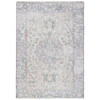 Overdyed & Vintage Worn Wool Hand Knotted Rug Ivory Blue 2.0X2.9 -O081973