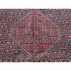 Persian Wool & Silk Hand Knotted Rug Red Rust Red 11.3X16.0 -O080232