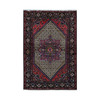 Persian Wool Hand Knotted Rug Brown Black 4.1X6.9 -O087574