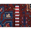 Persian Wool Hand Knotted Rug Red Black 5.0X10.1 -O087528