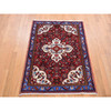 Persian Wool Hand Knotted Rug Red Blue 3.7X5.3 -O087444