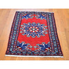Persian Wool Hand Knotted Rug Red Light Blue 2.8X4.0 -O059671