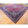 Persian Wool Hand Knotted Rug Red Navy Blue 14.2X17.2 -O080502