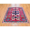 Persian Wool Hand Knotted Rug Red No Border 4.10X7.2 -O059643