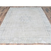 Persian Worn Wool Hand Knotted Rug Ivory Ivory 6.4X9.3 -O081944