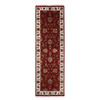 Rajasthan Wool & Silk Hand Knotted Rug Red Beige 2.6X8.2 -O075393