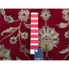 Rajasthan Wool Hand Knotted Rug Red Ivory 2.8X21.0 -O075373