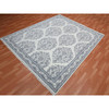 Transitional Cotton Hand Knotted Rug Ivory Ivory 8.0X9.9 -O075215