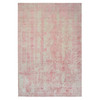 Transitional Wool & Art Silk Hand Loomed Rug Pink No Border 11.10X17.10 -O064836