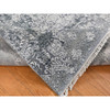 Transitional Wool & Pure Silk Hand Knotted Rug Grey No Border 7.10X10.0 -O087698