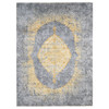 Transitional Wool & Pure Silk Hand Knotted Rug Grey No Border 9.0X12.0 -O080728