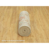 Transitional Wool & Silk Hand Knotted Rug Beige No Border 2.9X18.0 -O090530