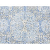 Transitional Wool & Silk Hand Knotted Rug Blue No Border 2.0X3.0 -O066965