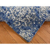 Transitional Wool & Silk Hand Knotted Rug Blue No Border 2.0X3.0 -O087815