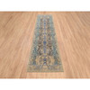 Transitional Wool & Silk Hand Knotted Rug Brown Brown 2.6X10.0 -O064407