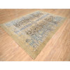 Transitional Wool & Silk Hand Knotted Rug Brown Brown 9.2X12.0 -O063680