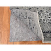 Transitional Wool & Silk Hand Knotted Rug Grey Gray 12.0X15.5 -O087648