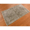 Transitional Wool & Silk Hand Knotted Rug Grey Gray 3.2X5.1 -O078268