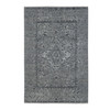Transitional Wool & Silk Hand Knotted Rug Grey Gray 6.0X9.0 -O087509