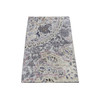 Transitional Wool & Silk Hand Knotted Rug Grey No Border 2.0X3.1 -O087782