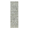 Transitional Wool & Silk Hand Knotted Rug Grey No Border 2.4X8.1 -O090684