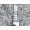 Transitional Wool & Silk Hand Knotted Rug Grey No Border 3.10X6.0 -O063483