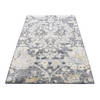 Transitional Wool & Silk Hand Knotted Rug Grey No Border 4.0X6.3 -O087219