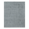 Transitional Wool & Silk Hand Knotted Rug Grey No Border 8.0X10.0 -O087699