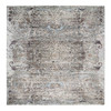 Transitional Wool & Silk Hand Knotted Rug Grey No Border 8.0X8.1 -O063684