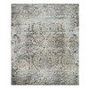 Transitional Wool & Silk Hand Knotted Rug Grey No Border 8.3X10.0 -O065663