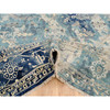 Transitional Wool & Silk Hand Knotted Rug Teal Dark Denim 10.0X13.10 -O064332