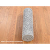 Transitional Wool & Silk Hand Loomed Rug Grey No Border 2.5X8.2 -O087228