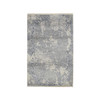 Transitional Wool Hand Knotted Rug Blue Blue 4.0X6.0 -O078222
