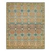 Transitional Wool Hand Knotted Rug Green Olive Green 8.3X10.0 -O065545