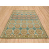 Transitional Wool Hand Knotted Rug Green Olive Green 8.3X10.0 -O065545