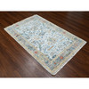 Transitional Wool Hand Knotted Rug Grey Gray 4.0X5.10 -O084914