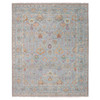 Transitional Wool Hand Knotted Rug Grey Gray 8.0X10.0 -O075451