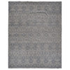 Transitional Wool Hand Knotted Rug Grey No Border 11.10X14.9 -O078007