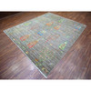 Transitional Wool Hand Knotted Rug Grey No Border 7.11X9.5 -O074644