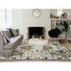 Transitional Wool Hand Knotted Rug Ivory Blue 10.2X14.4 -O075425