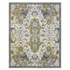 Transitional Wool Hand Knotted Rug Ivory Denim Blue 8.1X10.2 -O075472