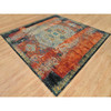 Transitional Wool Hand Knotted Rug Orange No Border 10.2X10.2 -O065904
