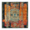 Transitional Wool Hand Knotted Rug Orange No Border 8.1X8.0 -O065903