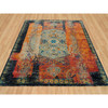 Transitional Wool Hand Knotted Rug Orange No Border 8.1X8.0 -O065903