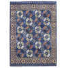 Tribal & Geometric Wool Hand Knotted Rug Blue Blue 9.5X12.0 -O067263