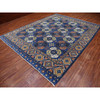 Tribal & Geometric Wool Hand Knotted Rug Blue Blue 9.5X12.0 -O067263