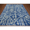 Tribal & Geometric Wool Hand Knotted Rug Blue No Border 8.0X9.6 -O071543