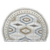 Tribal & Geometric Wool Hand Knotted Rug Grey Feather White 12.0X12.0 -O084762
